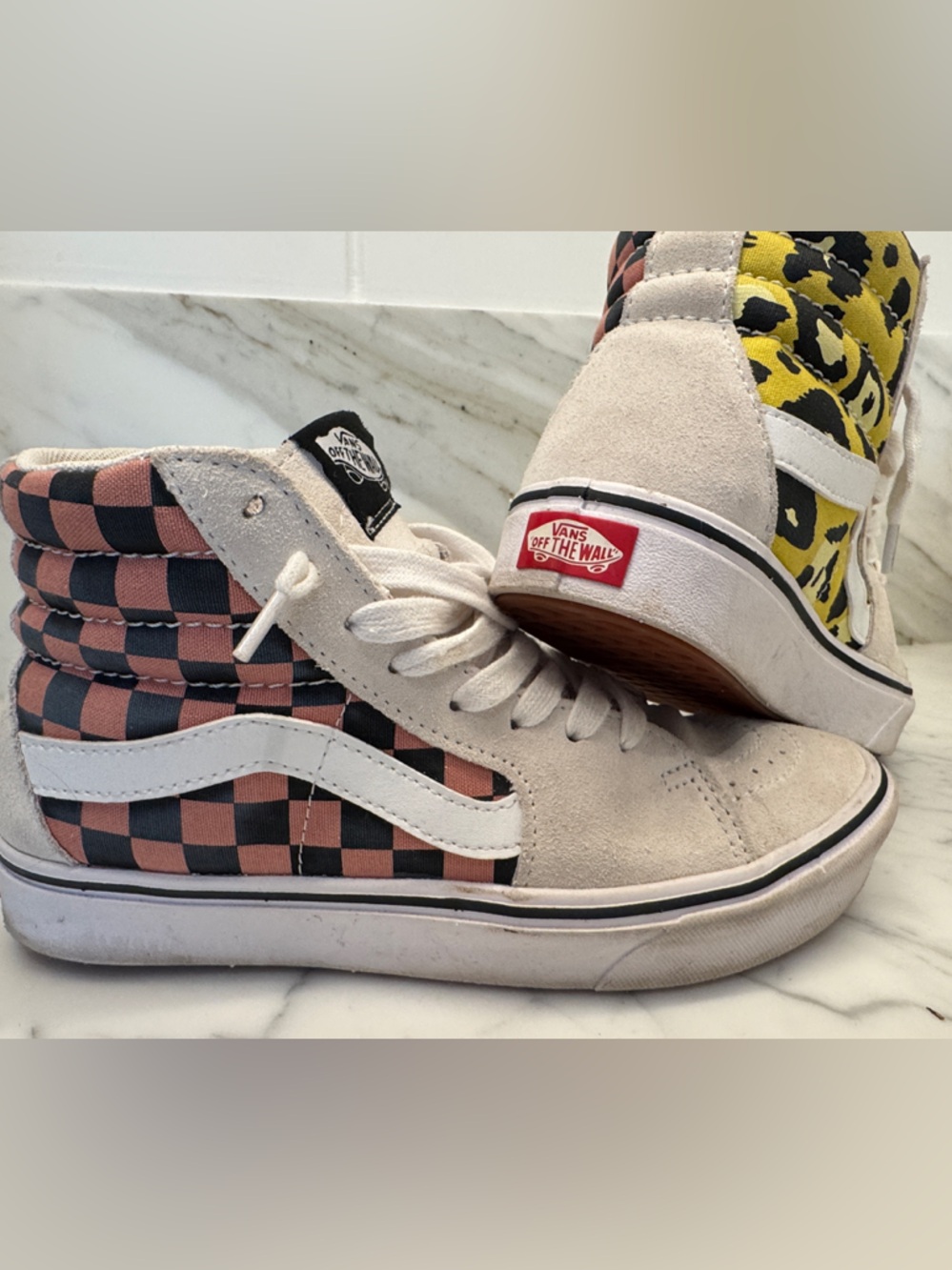 💚 RARE Vans Sk8 Hi Comfy Cush size 7 women’s